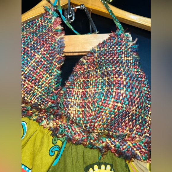 Y Apparel Y2K paisley 90's Sun Dress Size Medium EUC - Picture 3 of 6